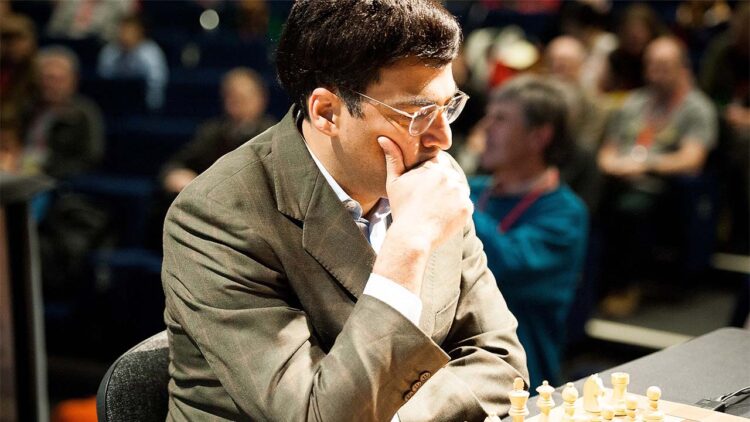 Viswanathan Anand at the 2016 London Chess Classic.